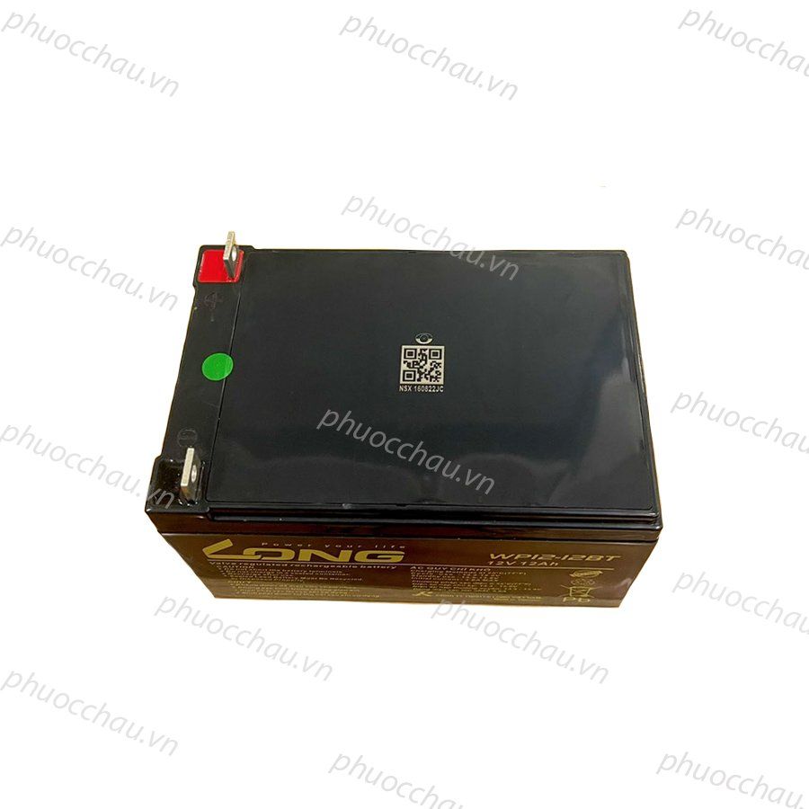 Bình Ắc Quy Khô Long WP12-12A/ WP12-12BT   12V-12Ah dùng cho ups, lưu điện cửa cuốn, lưu điện máy tính, loa kéo