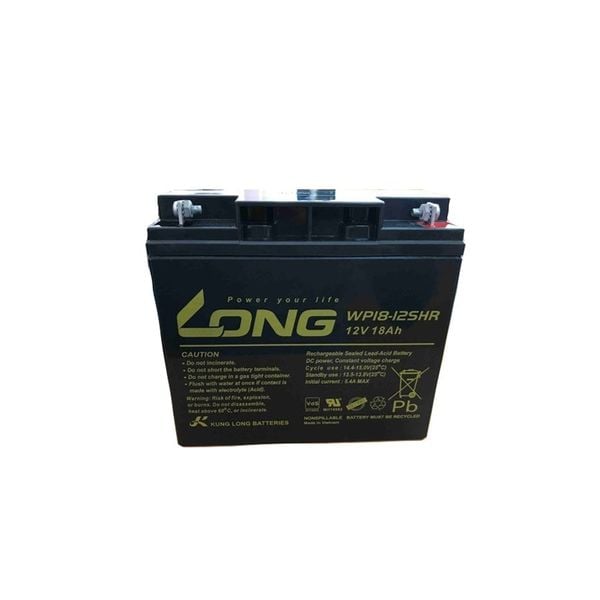 Ắc Quy LONG WP18-12SHR 12V 18AH dùng lưu điện cho tủ báo cháy, cân điện tử, ups, loa kéo...