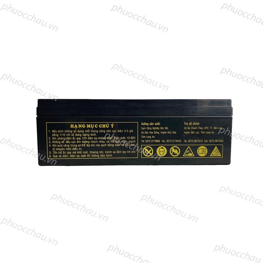 Ắc Quy LONG WP2.3-12  12V 2.3AH Chính Hãng Dùng Cho Lưu Điện Cửa Cuốn, Cân Điện Tử, UPS,...