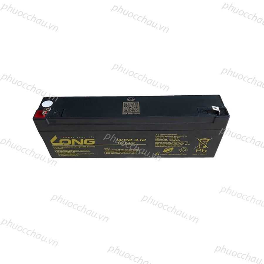 Ắc Quy LONG WP2.3-12  12V 2.3AH Chính Hãng Dùng Cho Lưu Điện Cửa Cuốn, Cân Điện Tử, UPS,...