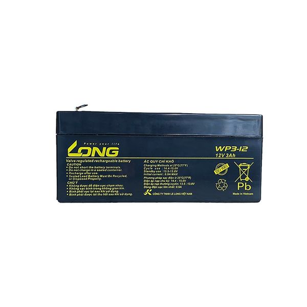 Ắc Quy LONG WP3-12  12V 3AH Chính Hãng Dùng Cho  Cân Điện Tử, UPS, Thiết Bị Mạng...