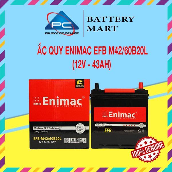 Bình Ắc Quy ENIMAC EFB M42/60B20L (12V-43AH)