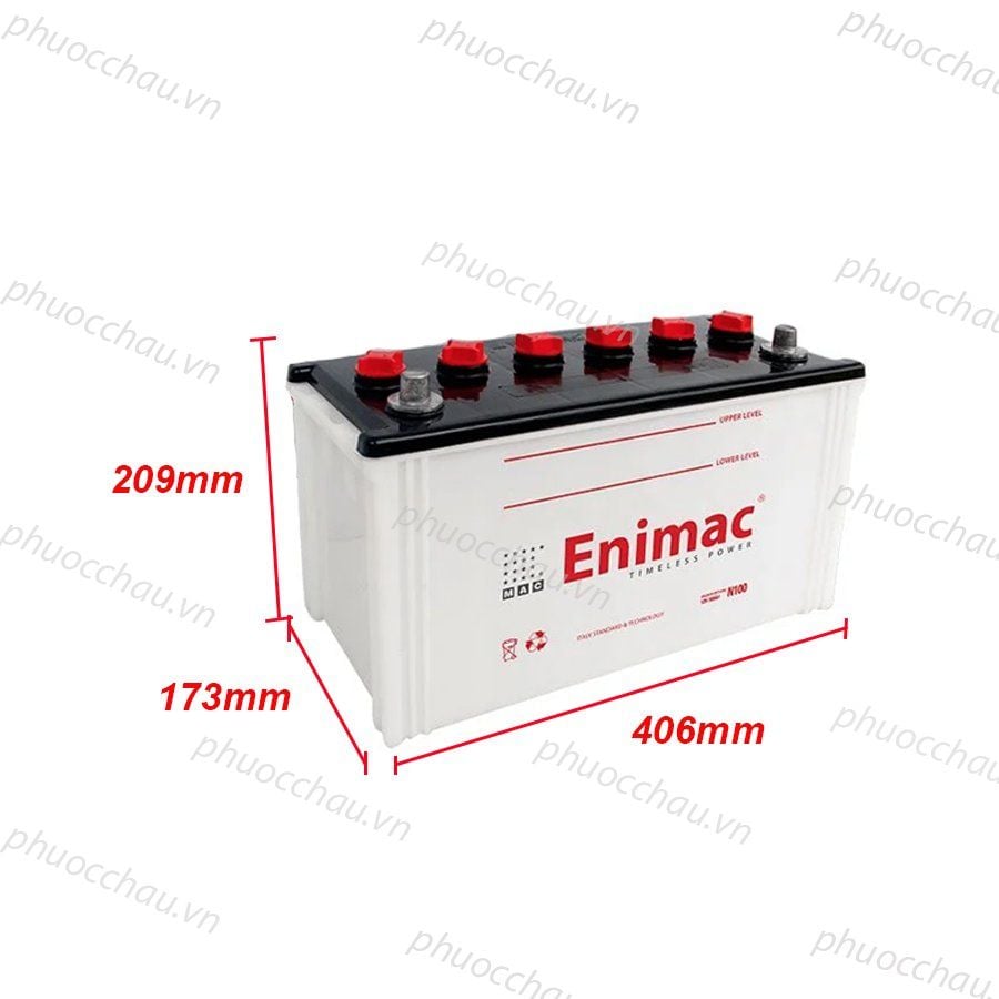 Bình Ắc Quy ENIMAC N100 (12V-100Ah)