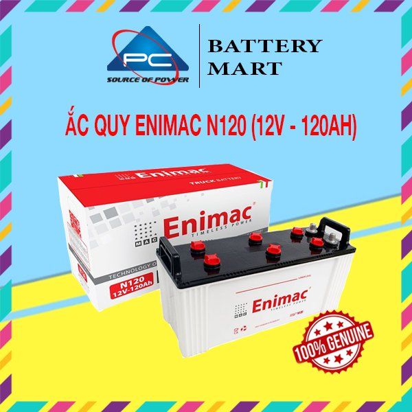 Bình Ắc Quy ENIMAC N120 (12V-120Ah)