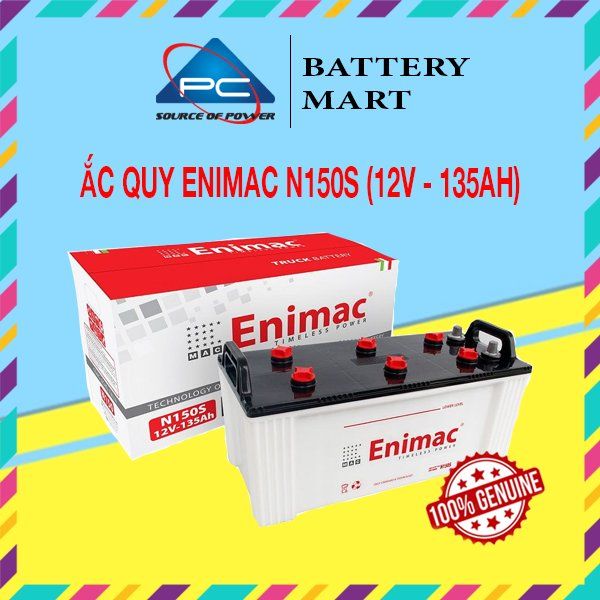 Bình Ắc Quy ENIMAC N150S (12V-135Ah)