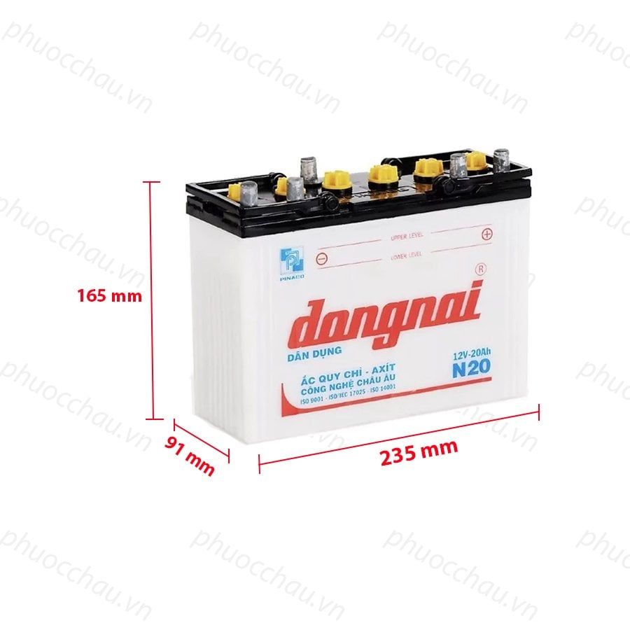 Ắc Quy Thắp Sáng Dongnai N20  (12V-20Ah)