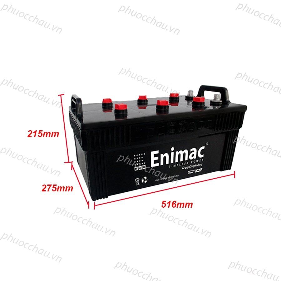 Bình Ắc Quy Xe Tải, Xe Ô Tô 12V-220Ah, Ắc Quy ENIMAC N220P