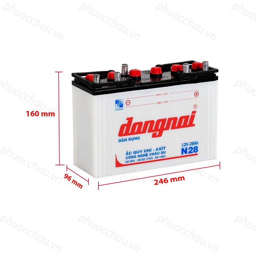 Ắc Quy Thắp Sáng Dongnai N28  (12V-28Ah)