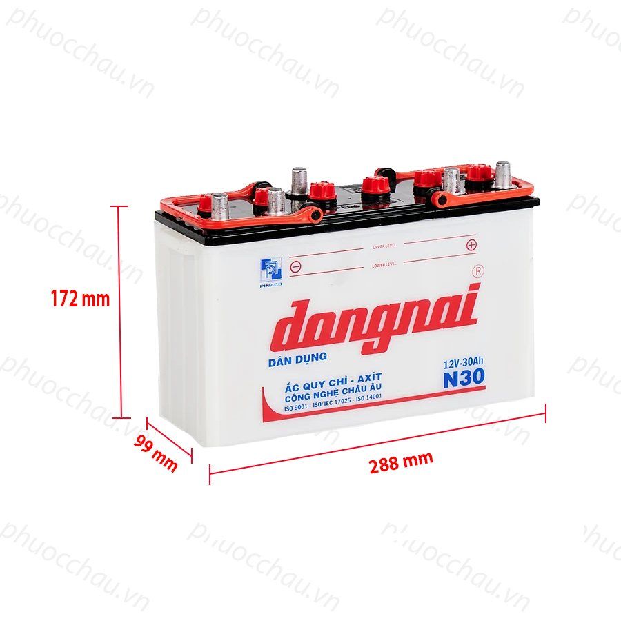 Ắc Quy Thắp Sáng Dongnai N30  (12V-30Ah)