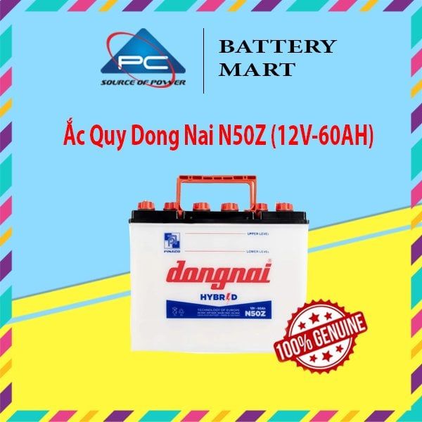 Ắc Quy DongNai N50Z 12V-60AH
