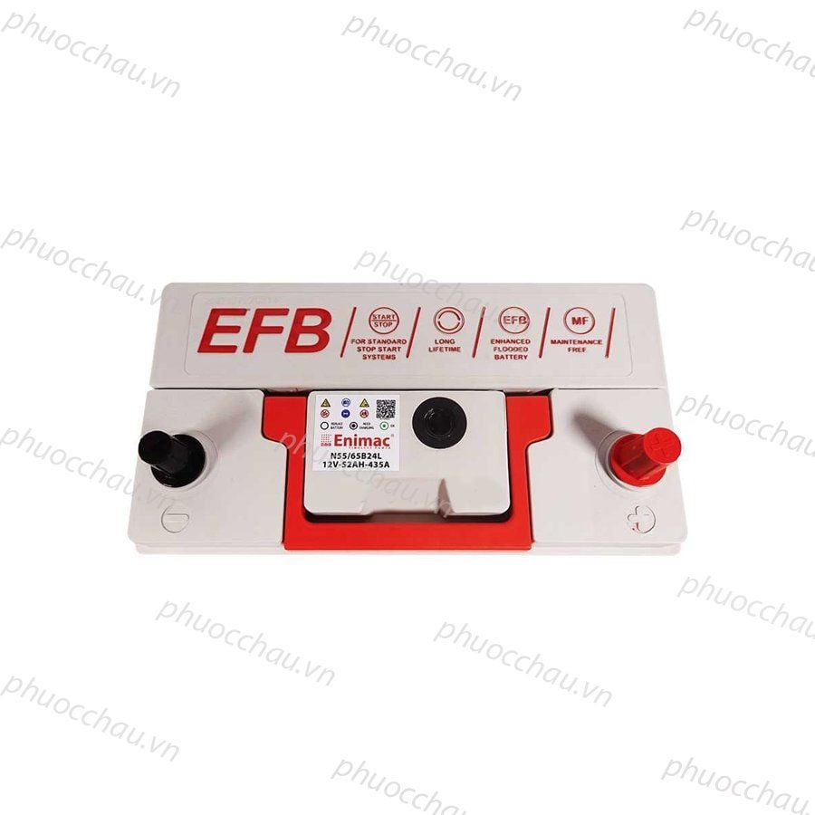Bình Ắc Quy ENIMAC EFB N55/65B24L (12V-52AH)