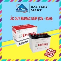 Bình Ắc Quy Xe Tải, Xe Ô Tô 12V-60Ah, Ắc Quy ENIMAC N55P