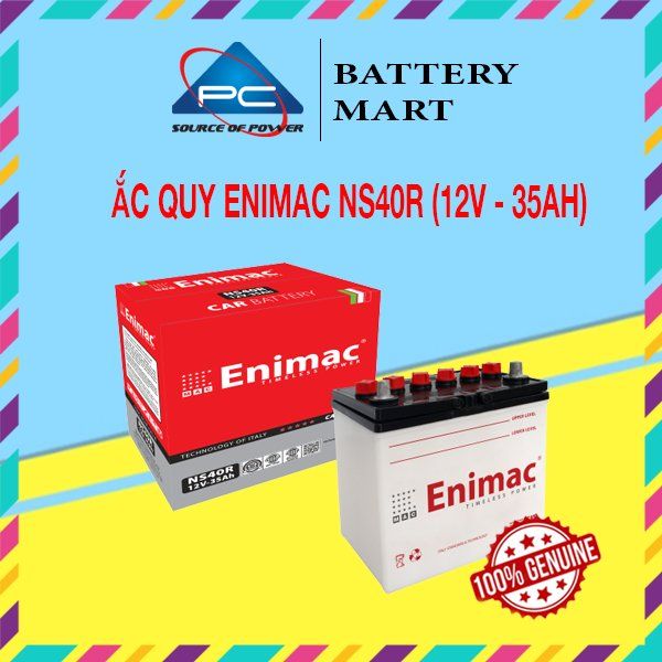 Bình Ắc Quy ENIMAC NS40L/R (12V-35Ah)