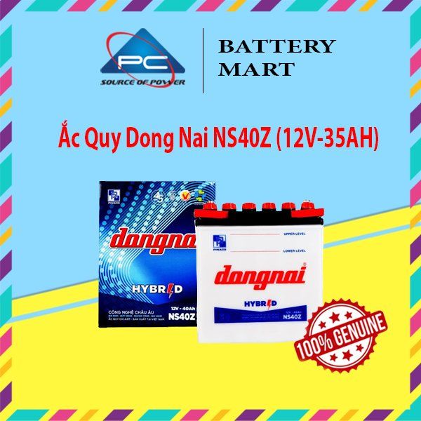 Ắc Quy DongNai NS40Z/LS 12V-35AH