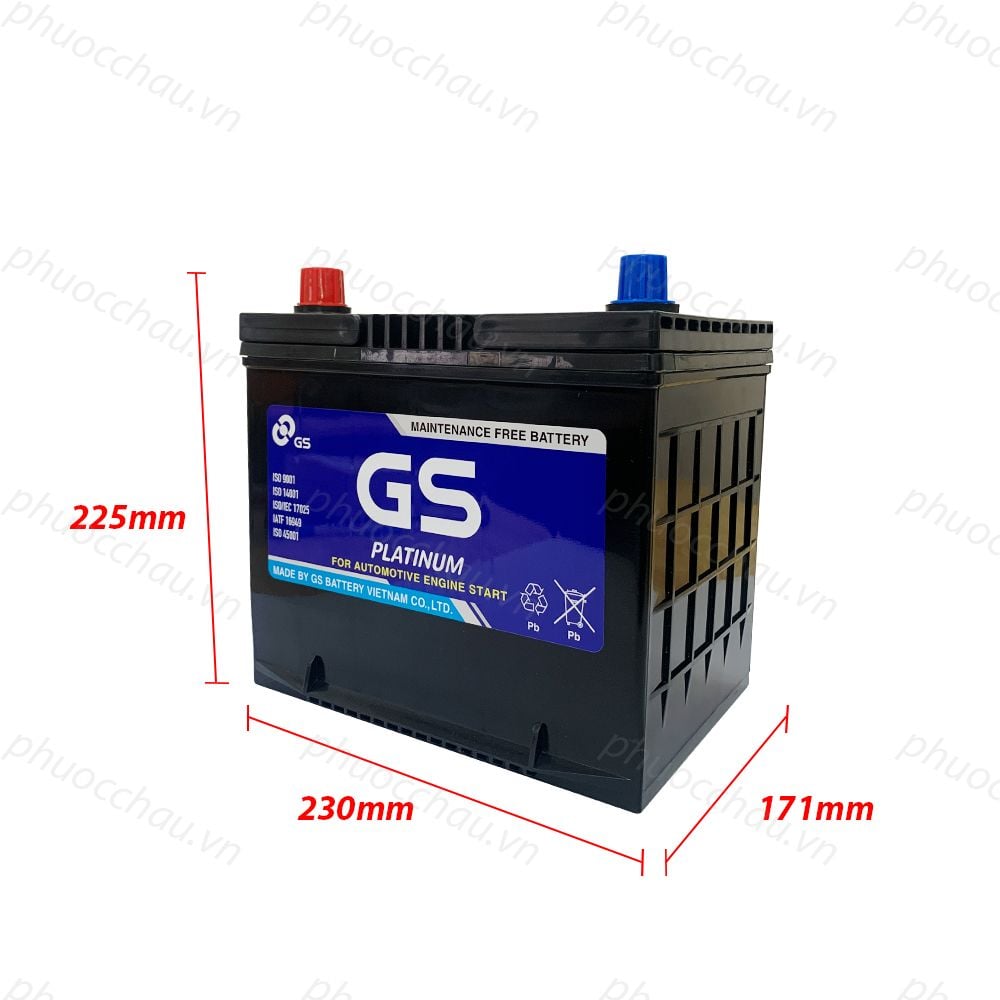 Ắc Quy GS MF 55D23R (12V-60AH)