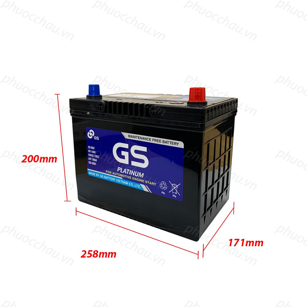 Ắc Quy GS MF 80D26L (12V-70AH)