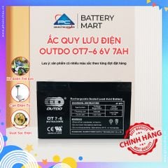 Ắc quy OUTDO OT7-6 6v 7ah dùng cho đồ chơi trẻ em , ô tô đồ chơi , cân điện tử