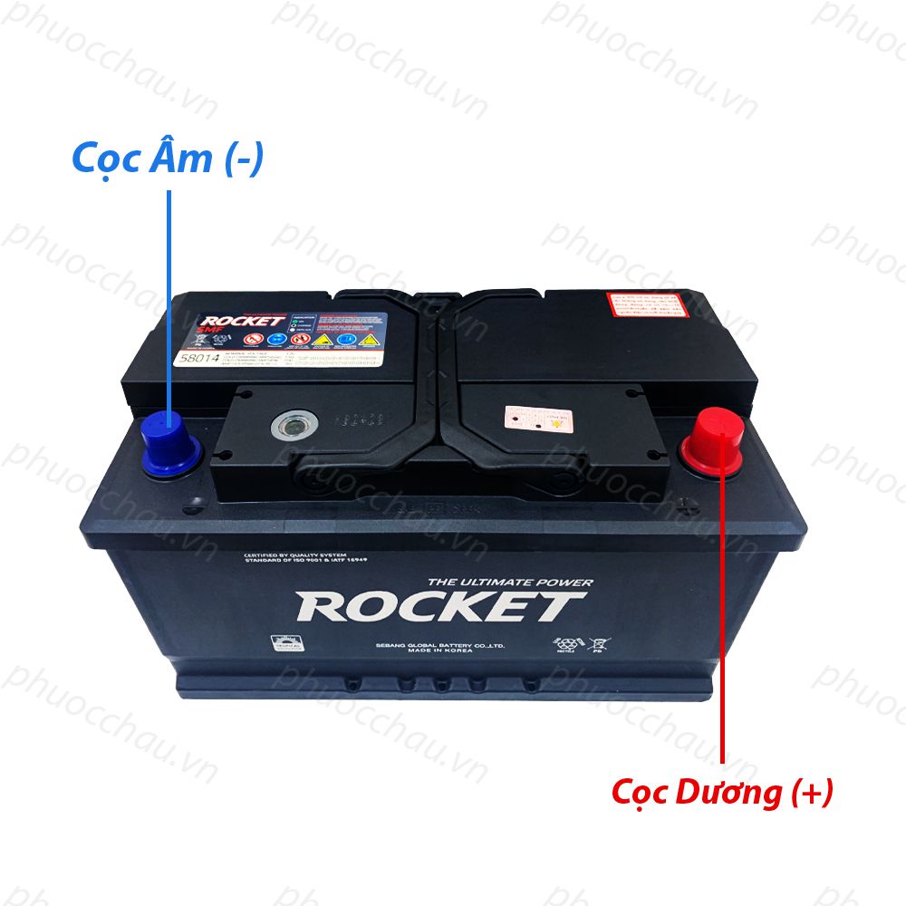 Ắc Quy ROCKET SMF 58014 (12V-80Ah)