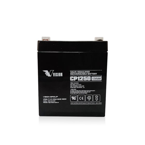 ẮC QUY VISION CP1250 (12V5AH), Chuyên Dùng Cho Nguồn Dự Phòng (UPS, Inverter, ...)