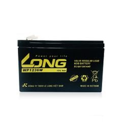 Bình ắc quy khô long 12v-9ah wp1236w dùng cho ups, lưu điện cửa cuốn, lưu điện máy tính, loa kéo