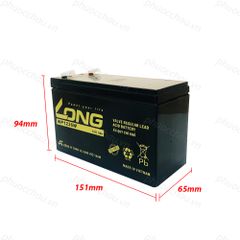 Bình ắc quy khô long 12v-9ah wp1236w dùng cho ups, lưu điện cửa cuốn, lưu điện máy tính, loa kéo