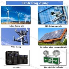 Pin Sắt LifePO4, Pin Lithium MSN LFP100-12.8 12.8V-100Ah, dùng cho Năng Lượng Mặt Trời