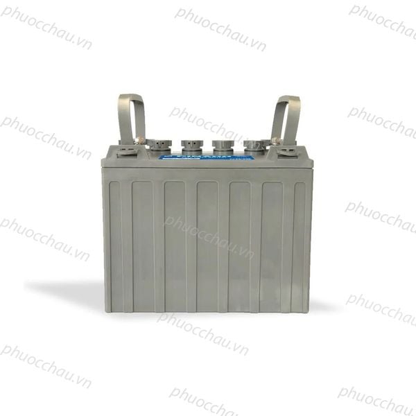 Ắc quy PINACO PL 12-150 12V-150Ah dùng cho xe golf, xe điện, mặt trước thân bình có gân dọc nổi