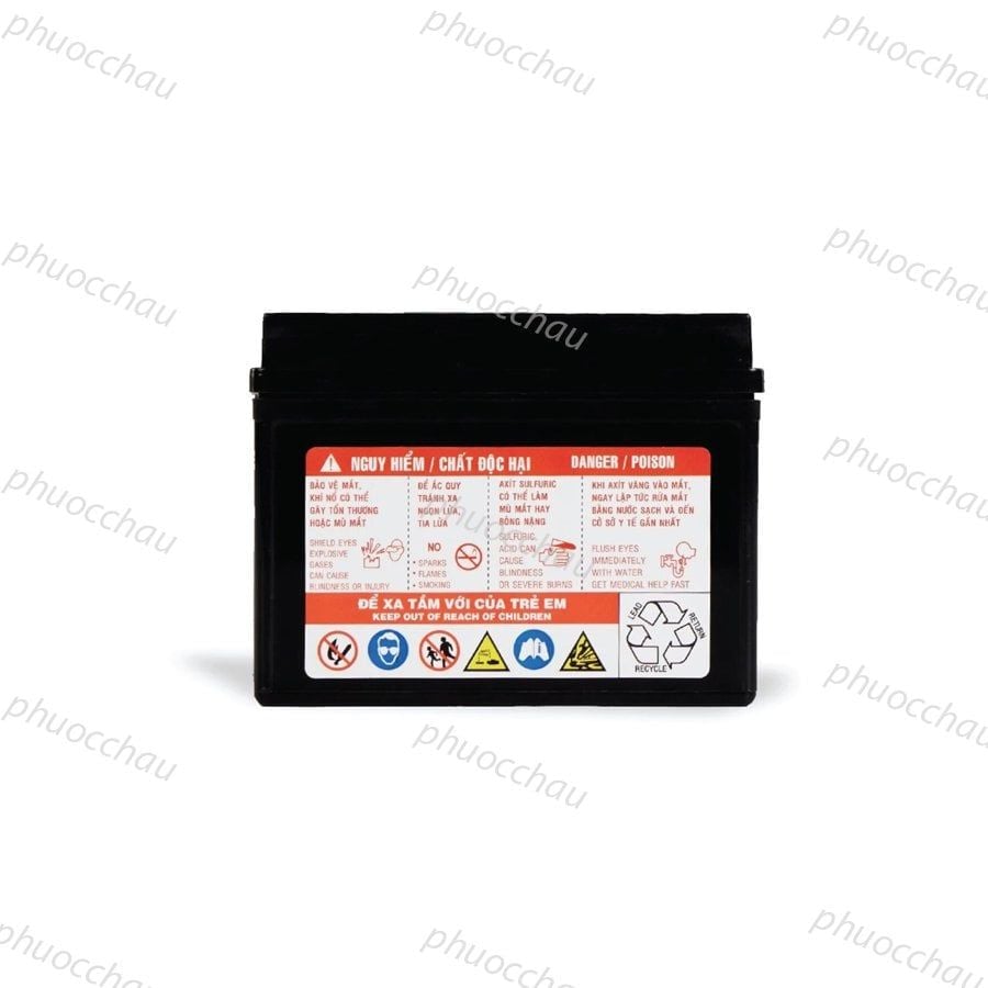 Ắc quy Đồng Nai PTZ5L 12V-4Ah Wave RS Rsx Rsv S, Nouvo456, Airblade110, Hayate X-Bike SKY Exciter Luvias Cub