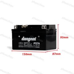 Ắc Quy Đồng Nai PTZ7A 12V-7Ah cho xe máy Atila, Piagio, Spacy ,Vespa, Zip, Môtô