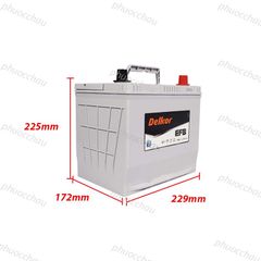 Ắc Quy Delkor EFB Q85/95D23L 12V-65Ah | Q85/115D23L 12V-70Ah