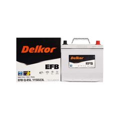 Ắc Quy Delkor EFB Q85/95D23L 12V-65Ah | Q85/115D23L 12V-70Ah