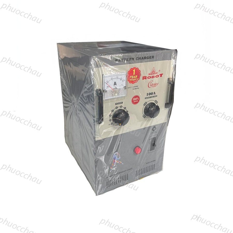 Máy sạc ắc quy tăng giảm 100A (12V-24V-36V-48V, Dây đồng)