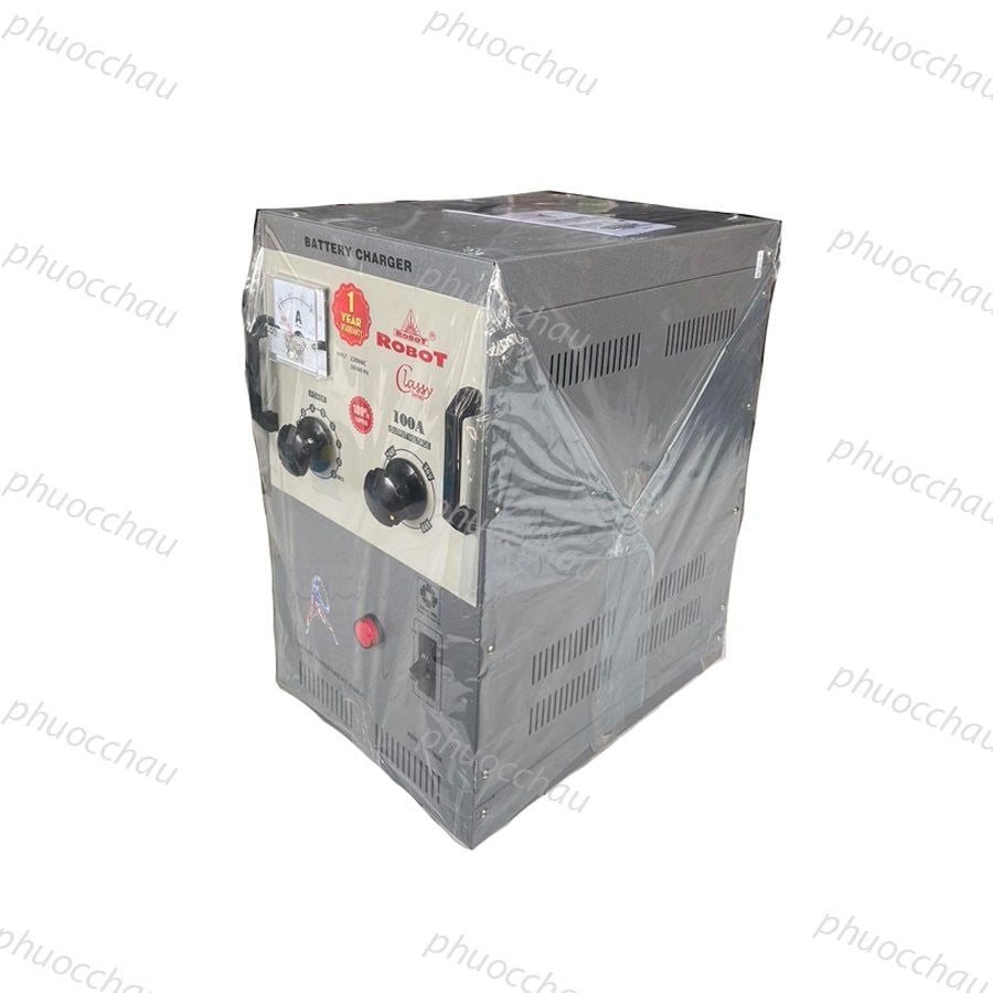 Máy sạc ắc quy tăng giảm 100A (12V-24V-36V-48V, Dây đồng)