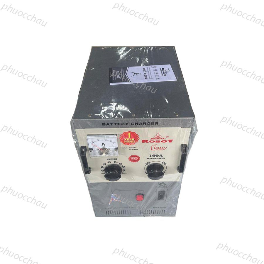 Máy sạc ắc quy tăng giảm 100A (12V-24V-36V-48V, Dây đồng)