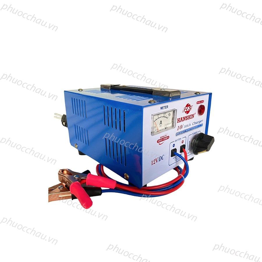 Máy Sạc Ắc Quy HanShin Tăng Giảm 10A (12V, Dây Đồng)