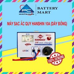 Máy Sạc Ắc Quy HanShin Tăng Giảm 10A (12V, Dây Đồng)