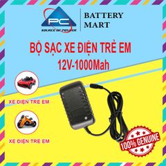 Sạc Xe Điện 12V-1000Mah/2000Mah, dùng cho Xe Điện, Xe Máy Điện Trẻ Em, Có Đèn Báo Sạc