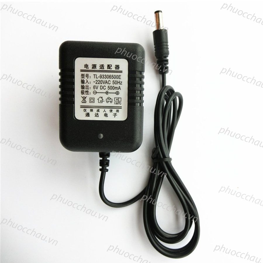 Sạc Xe Điện 6V-500Mah/1000Mah, dùng cho Xe Điện, Xe Máy Điện Trẻ Em, Có Đèn Báo Sạc
