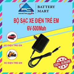 Sạc Xe Điện 6V-500Mah/1000Mah, dùng cho Xe Điện, Xe Máy Điện Trẻ Em, Có Đèn Báo Sạc