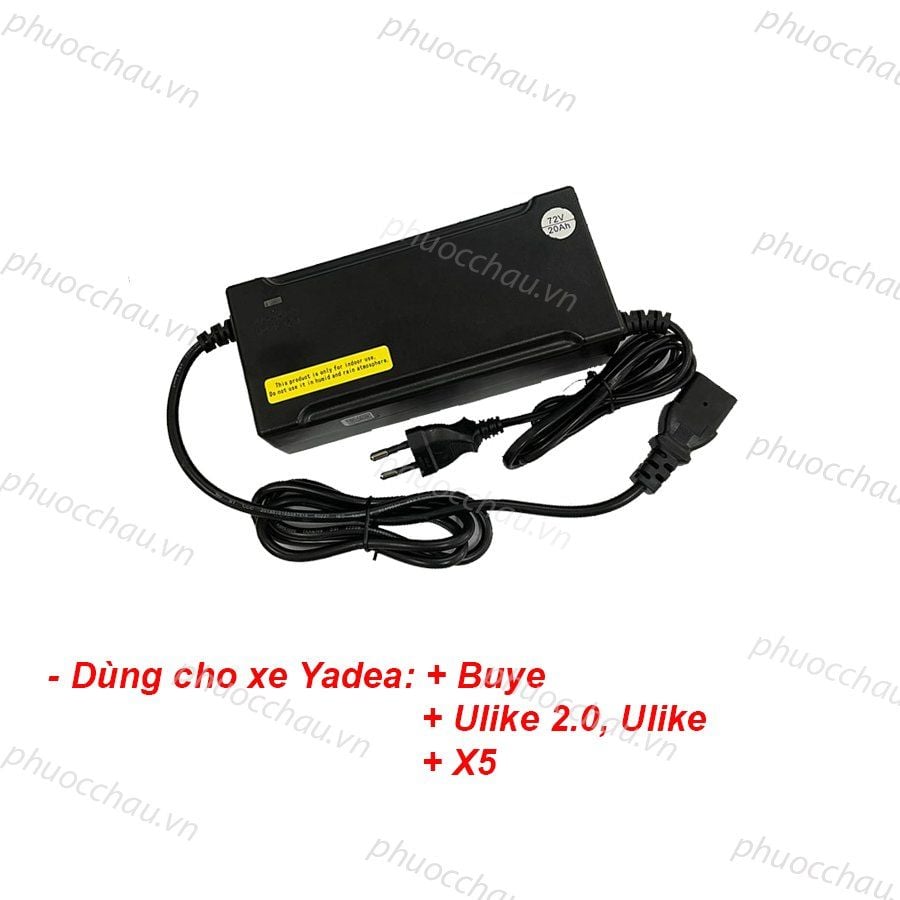 Sạc Xe Điện 72V-3A/4A/6A - Phụ Kiện Chính Hãng Cho Xe Điện Yadea
