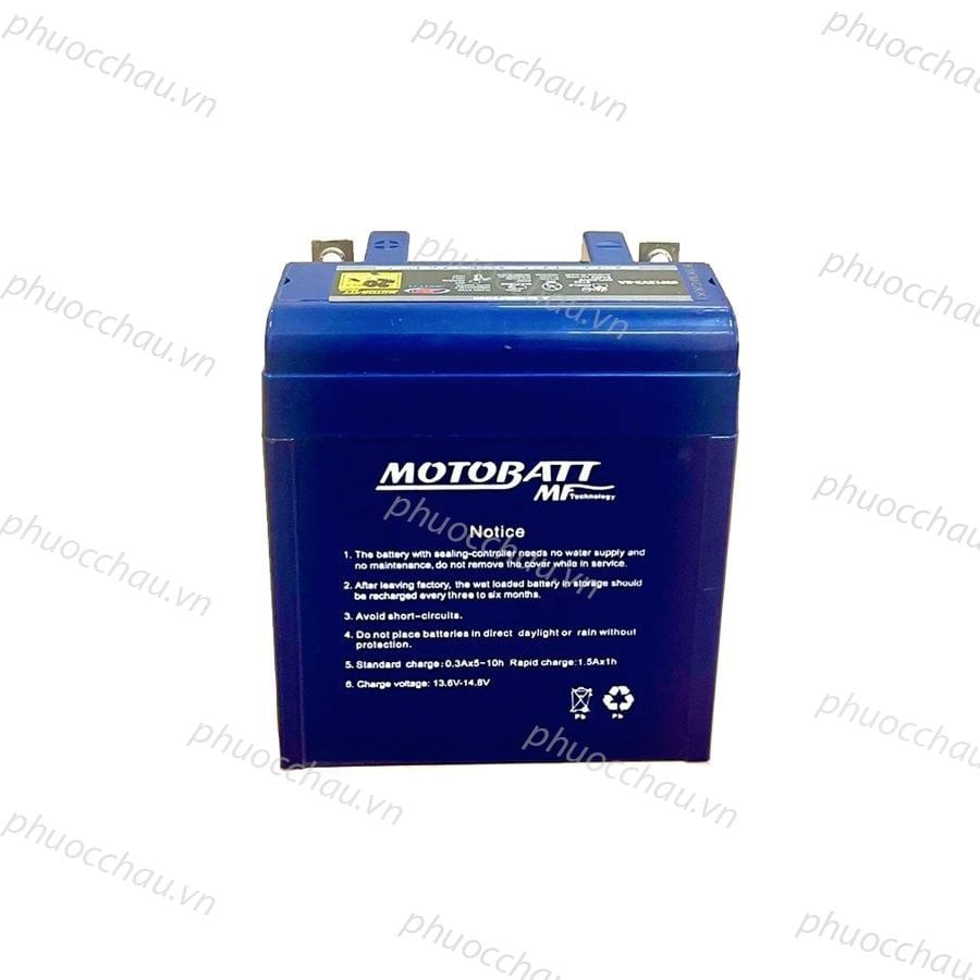 Ắc quy xe máy MOTOBATT SW12V3 12V - 3AH, dùng cho xe NSR 150, Sport, RG110, RGV120