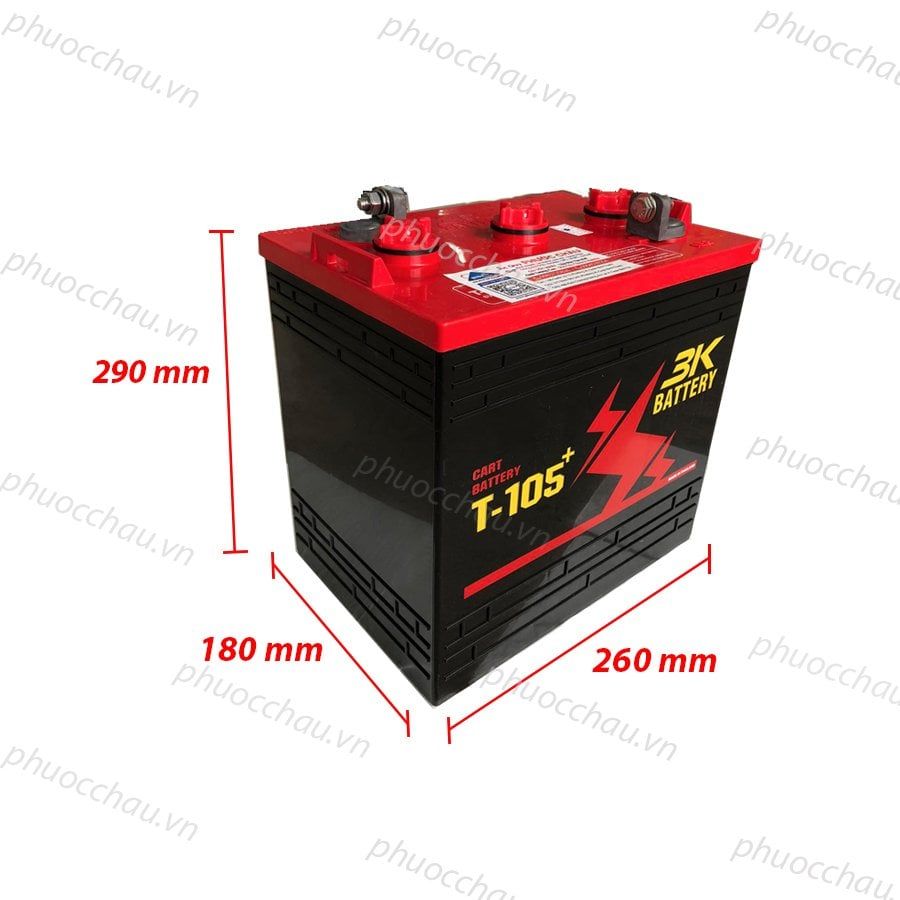 Ắc Quy 3K T-105LL (6V-225Ah)