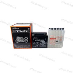 Ắc quy xe moto Toplite YTX14-BS/ YTX14L-BS 12V - 12AH, dùng cho  Harley Davidson, Ducati, Honda, BMW, Piaggio, Kawasaki,...