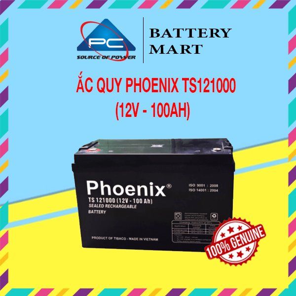 Bình Ắc Quy Khô PHOENIX TS121000 12V-100AH