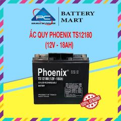 Bình Ắc Quy Khô PHOENIX TS12180 12V-18AH Dùng Cho UPS, Loa Kéo, Bình Phun Thuốc Sâu, Cửa Cuốn
