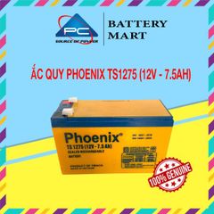 Bình Ắc Quy Khô PHOENIX TS1275 12V - 7.5AH Dùng Cho UPS, Loa Kéo, Bình Phun Thuốc Sâu, Cửa Cuốn