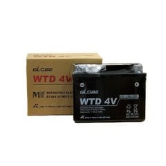 Bình Ắc Quy Khô WTZ5S 12V,4.2Ah / WTD4V 12V3.5Ah hiệu GLOBE Cho Xe WAVE RS100/ WAVE RS 110/ EXCITER 135/ AIRBLADE 110