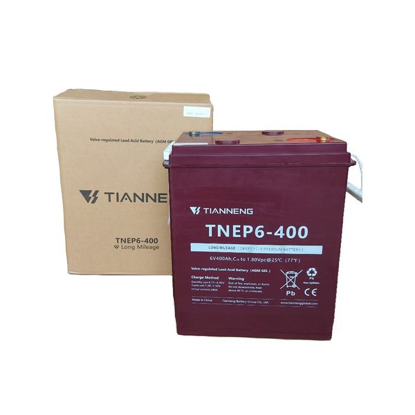 Ắc Quy Thiên Năng Tianneng TNEP6-400 (6V - 400Ah),  ắc quy dùng cho xe điện, xe golf, xe chà sàn