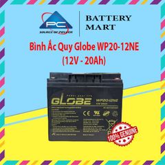 Bình Ắc Quy Khô GLOBE WP20-12IE | WP20-12NE 12V - 20Ah, ắc quy dùng cho loa kéo, lưu điện