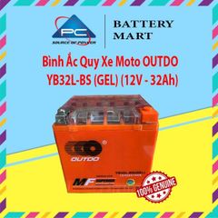 Ắc Quy Xe MOTO PHÂN KHỐI LỚN OUTDO YB32L-BS GEL (12V-32AH) - Bình Ắc Quy 12V